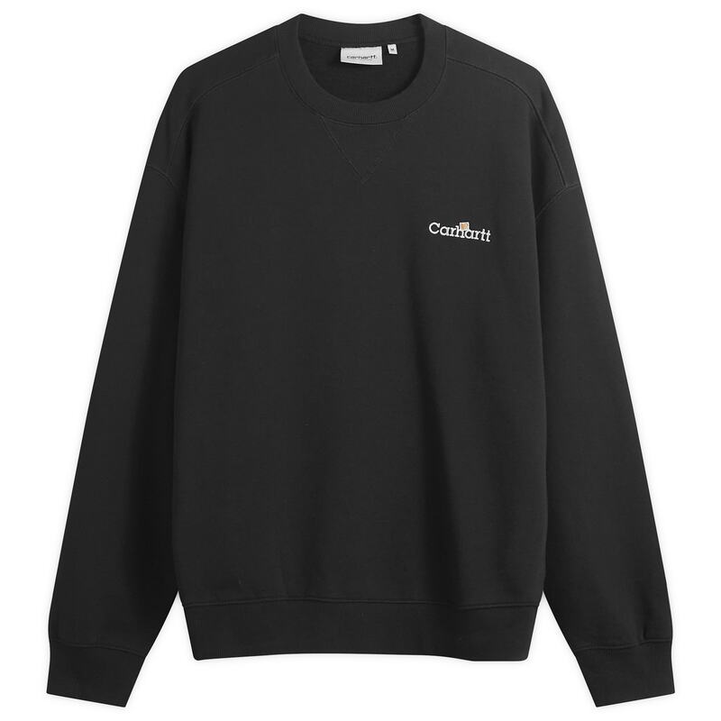 カーハート メンズ アウター パーカー・スウェット シャツ Carhartt WIP Label Sweatshirt Black ブラック