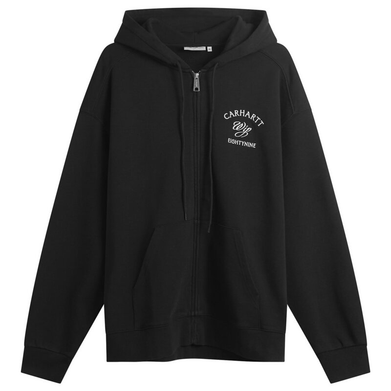 カーハート メンズ アウター ジャケット・ブルゾン Carhartt WIP Hooded Eightynine Sweat Jacket Black ブラック