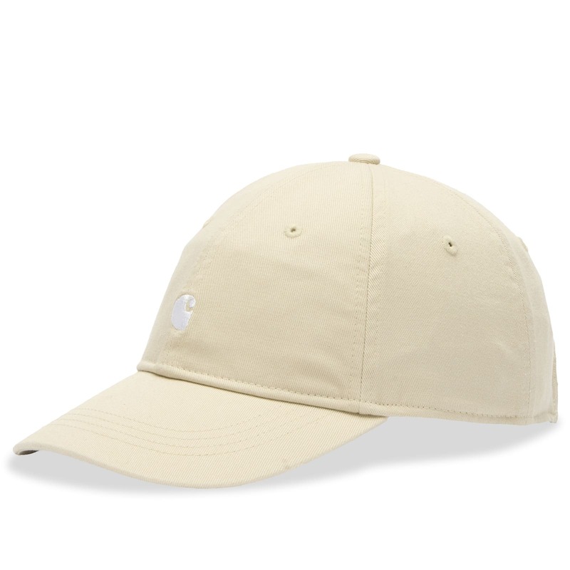カーハート メンズ アクセサリー 帽子 キャップ ロゴ Carhartt WIP Madison Logo Cap Stone / White ホワイト