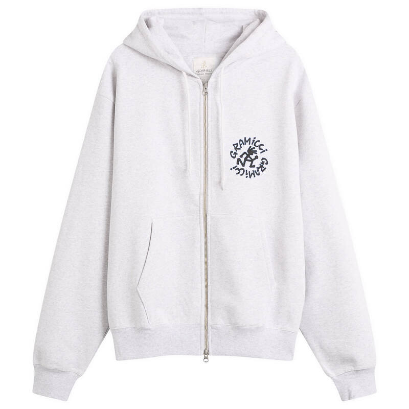 グラミチ メンズ アウター パーカー・スウェット Gramicci Running Man Zip Hoodie Heather Ash ヘザー