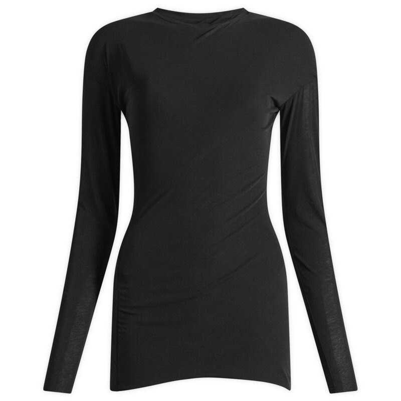 ジル・サンダー レディース トップス シャツ Jil Sander Double Layer Twisted Long Sleeve Top Black ブラック