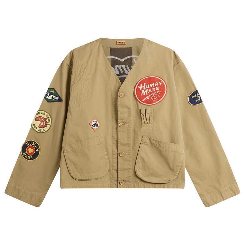 ヒューマンメイド メンズ アウター ジャケット・ブルゾン Human Made Club Patch Jacket Beige ベージュ