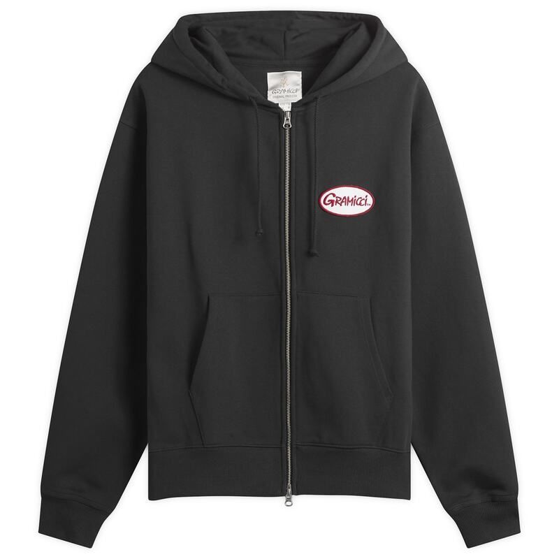 グラミチ メンズ アウター パーカー・スウェット Gramicci Oval Patch Zip Hoodie Vintage Black ブラック