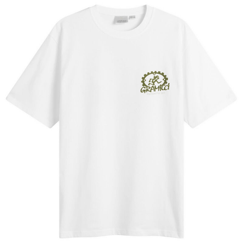 グラミチ メンズ トップス Tシャツ Gramicci Equipped For Dirt-Shirt White ホワイト