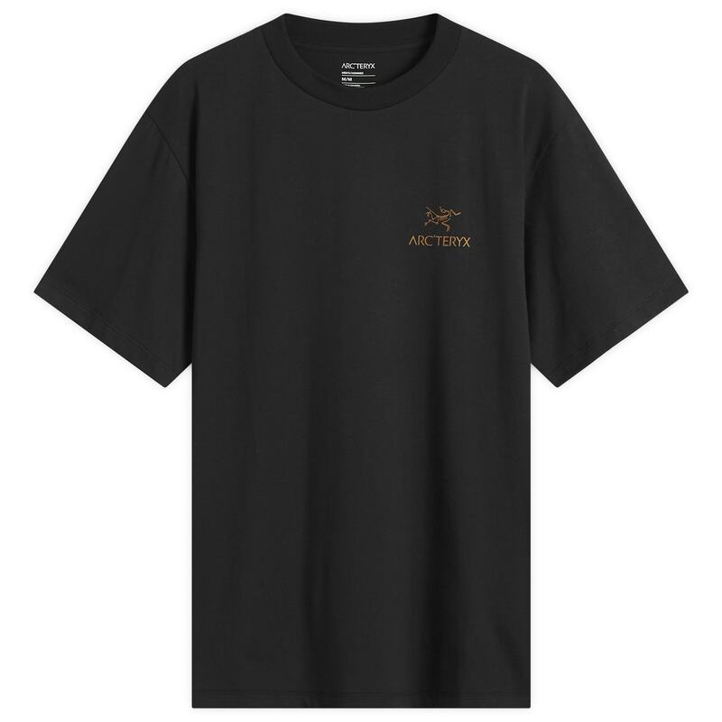 アークテリクス メンズ トップス Tシャツ コットン Arcteryx Arc'teryx Kragg SL Cotton Bird Word T-Shirt 24K Black ブラック