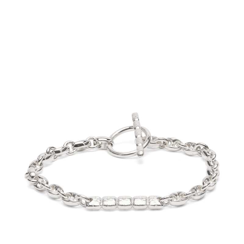 メープル メンズ 佩び物 ブレスレット・バングル・アンクレット プルオーバー Maple Steely Bracelet Silver しろがね色
