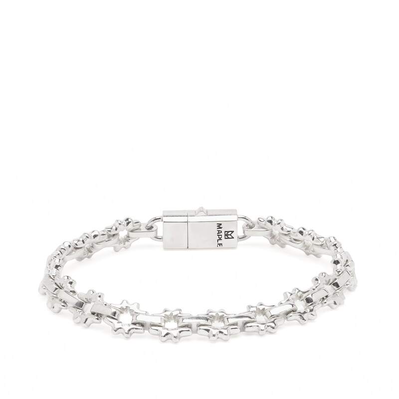 メープル メンズ アクセサリー ブレスレット・バングル・アンクレット Maple Flower Bracelet Silver シルバー