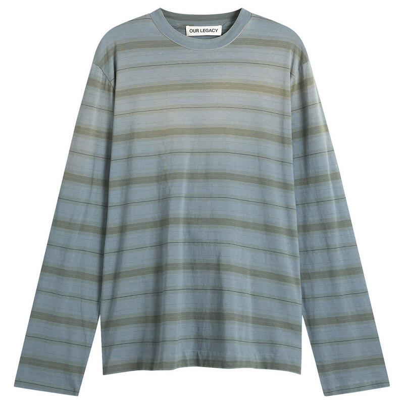 アワーレガシー メンズ トップス Tシャツ Our Legacy Stripe Box Long Sleeve T-Shirt Spray ストライプ