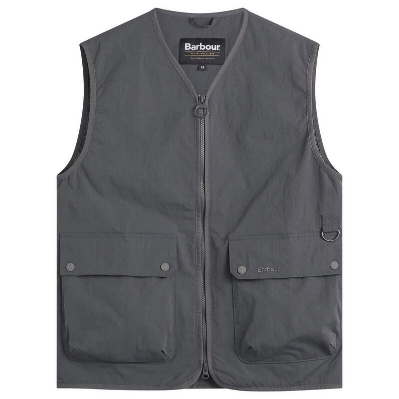 バブアー メンズ アウター ベスト ジレ Barboure-Engineered Flyweight Gilet Asphalt｜ReVida 店