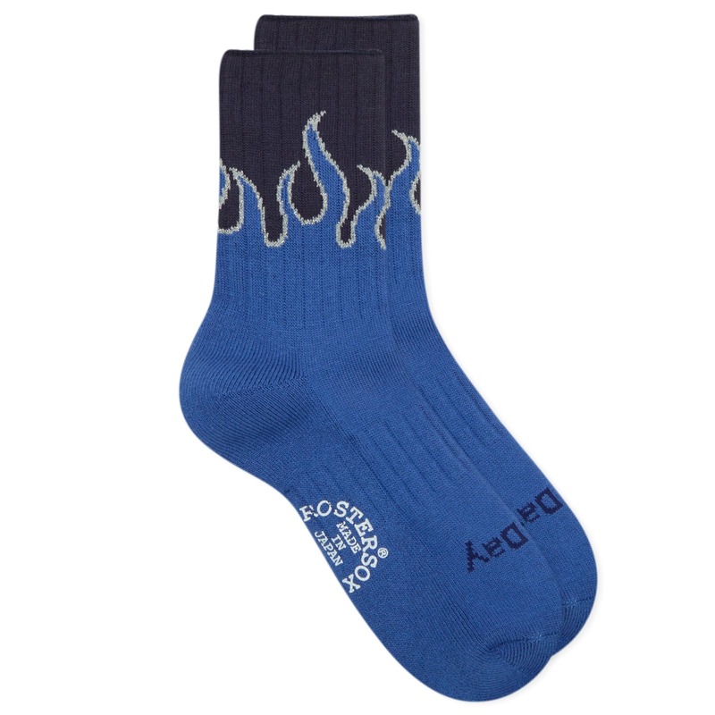 ロスターソックス メンズ アンダーウェア 靴下 Rostersox Fire Socks Blue ブルー