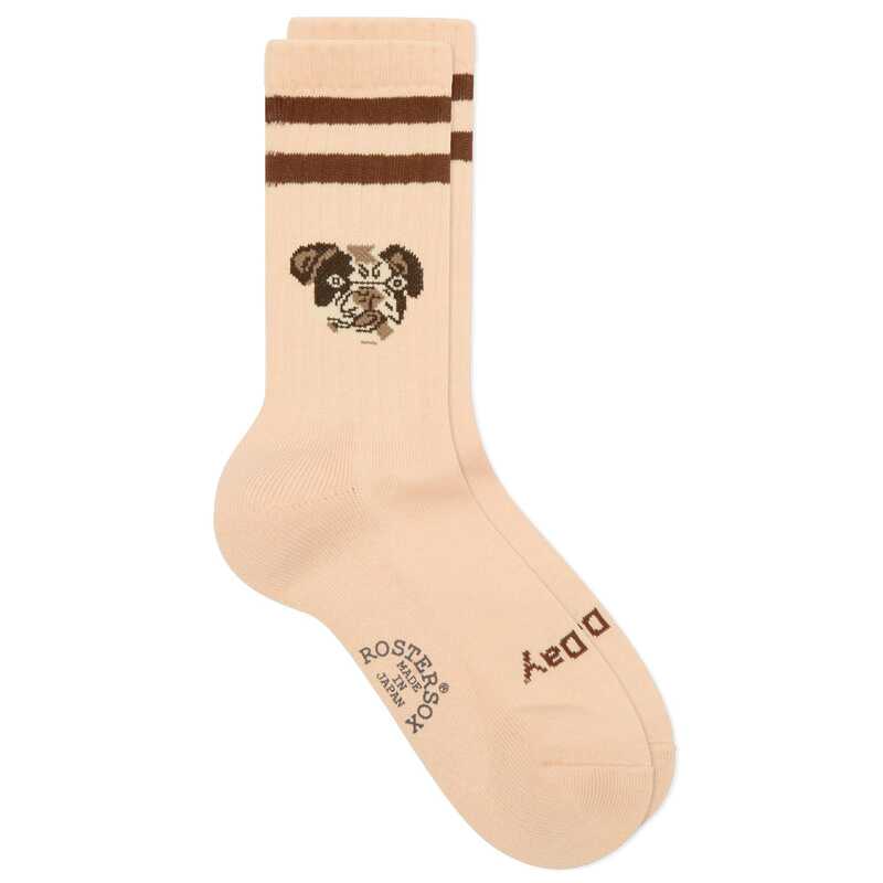 ロスターソックス メンズ アンダーウェア 靴下 Rostersox Dog Socks Orange オレンジ｜ReVida 店