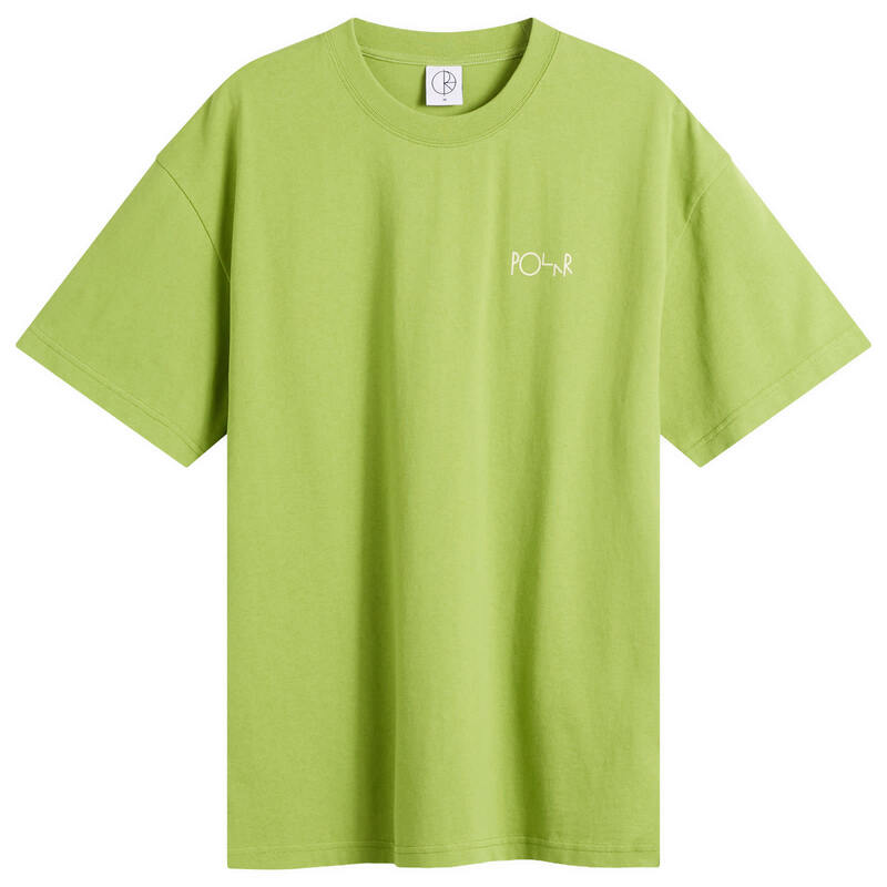 ポーラー スケート カンパニー メンズ トップス Tシャツ コントラスト ロゴ Polar Skate Co. Stroke Logo Contrast-Shirt Peridot