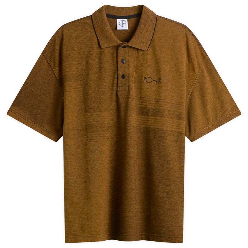 ポーラー スケート カンパニー メンズ トップス ポロシャツ Polar Skate Co. Surf Polo Black & Caramel ブラック