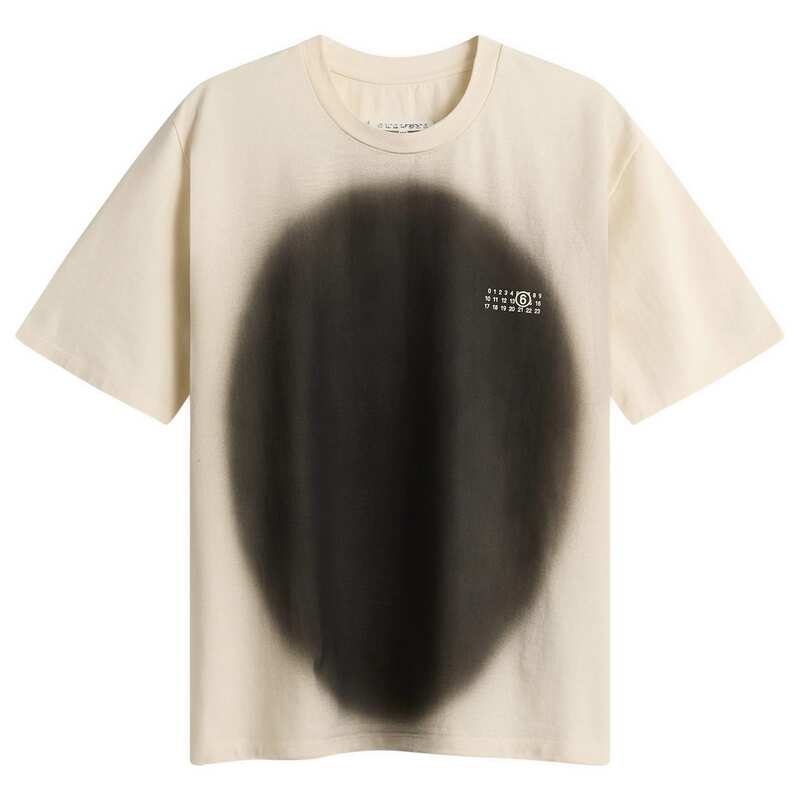 マルタンマルジェラ メンズ トップス Tシャツ グラフィック MM6 Maison Margielarge Spray Graphic T-Shirt Cream クリーム