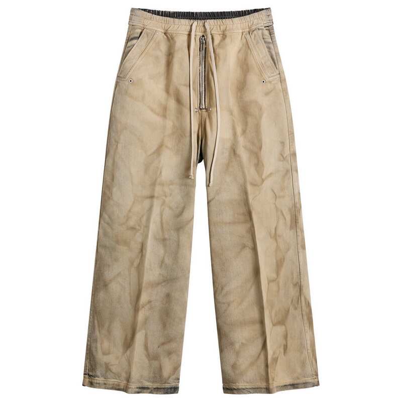 リックオウエンス メンズ ボトムス カジュアルパンツ デニム Rick Owens Wide Bela Denim Pants Dust デニム