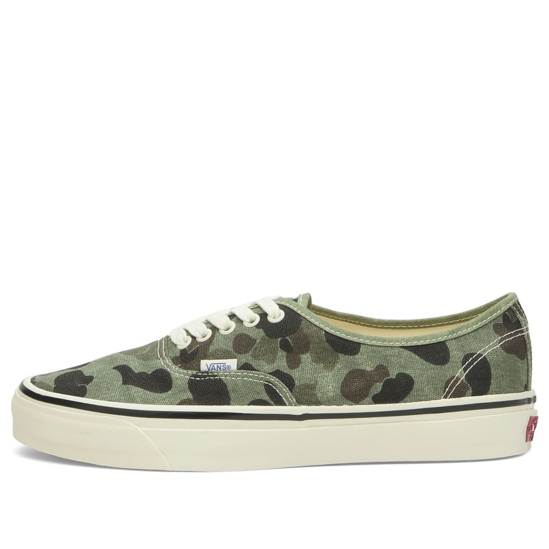 バンズ メンズ シューズ スニーカー Vans LX Authentic 44 Sneaker Duck Camo Green 緑であること スニーカー-靴-メンズ靴