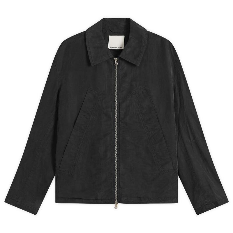 ワイエムシー メンズ アウター 上衣・上衣 YMC Garment Dye Repetition Jacket Black 黒いこと メンズファッション-コート・ジャケット