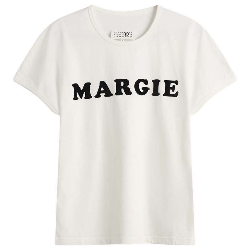 マルタンマルジェラ レディース トップス Tシャツ MM6 Maison Margiela Margie T-Shirt Off White オフホワイト 55,080円