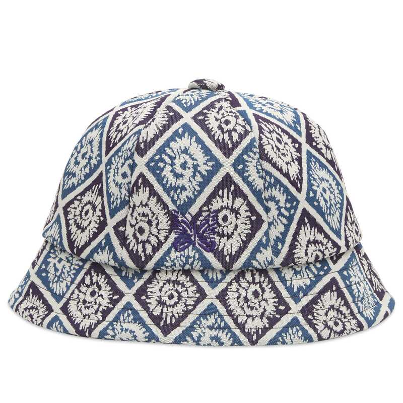 ニードルズ メンズ アクセサリー 帽子 Needles Jacquard Bermuda Hat Blue & Purple ブルー