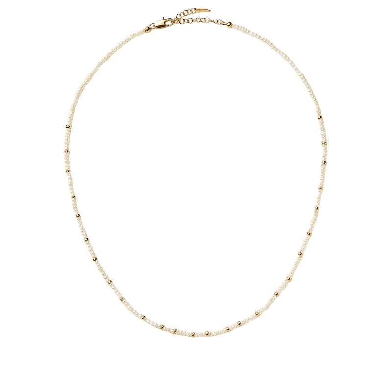 ミッソーマ レディース アクセサリー ネックレス・チョーカー・ペンダントトップ レース Missoma Micro Pearl Beaded Necklace Gold ゴールド