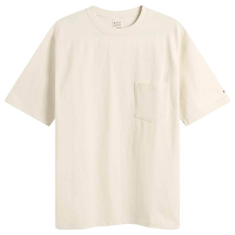 スノーピーク メンズ トップス Tシャツ コットン Snow Peak Recycled Cotton T-Shirt Oatmeal オートミール