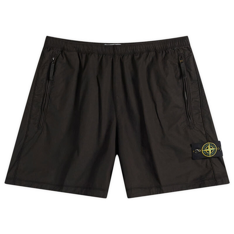 ストーンアイランド メンズ ボトムス 二分の一ズボン下・さる股引き 遊撃手ズボン下 Stone Island Tela Paracadute Shorts Black 黒いこと