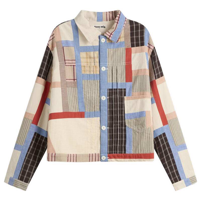 ストーリーエムエフジー メンズ アウター 上衣・上衣 Story mfg. Friday Jacket Lost Patchwork コート・ジャケット-メンズファッション