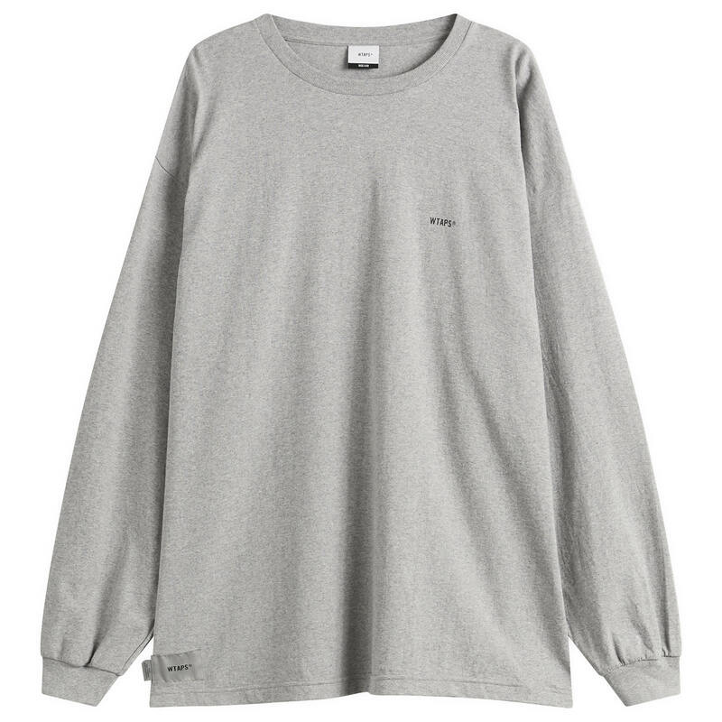 ダブルタップス メンズ トップス Tシャツ WTAPSpec Long Sleeve T-Shirt Ash Gray グレー｜ReVida 店