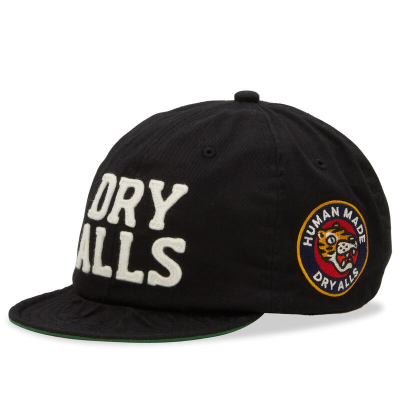 ヒューマン御手伝いさん メンズ 付属品 かぶり笠 鳥打ち帽 Human Made Short Peak Baseball Cap Black 黒いこと