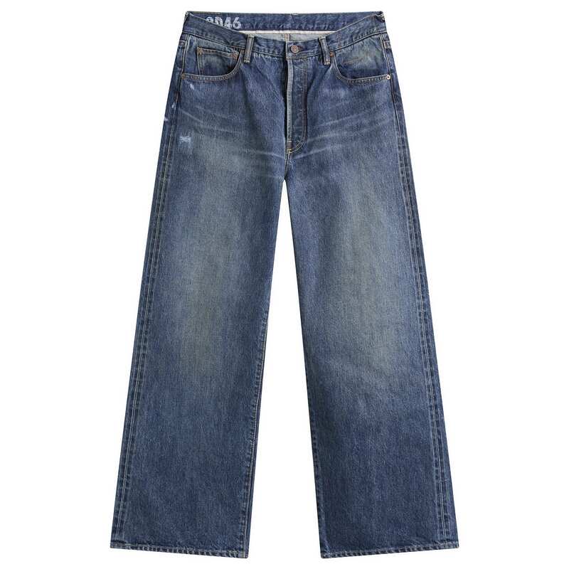 ビズビム メンズ ボトムス ジーンズズボン下 デニム Visvim Social Sculpture 01 Wide Damaged Jeans Indigo インディゴ