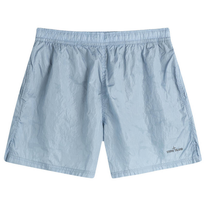 ストーンアイランド メンズ 水泳着 二分の一ズボン下・さる股引き 遊撃手ズボン下 Stone Island Watereactive Faded Camo Swim Shorts Dust Blue 青碧
