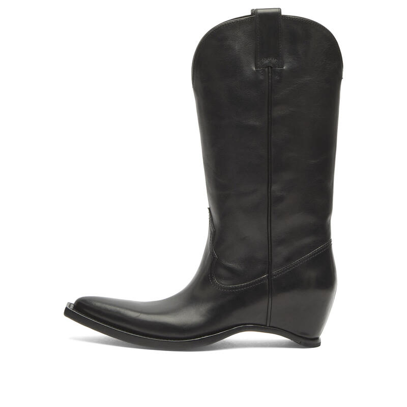 マルタンマルジェラ レディース シューズ ブーツ・レインブーツ 踵 Maison Margiela Heel-less Western High Boots Black 黒いこと