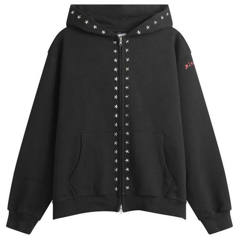 プレジャーズ メンズ アウター パーカー・スウェット Pleasures x Zero Dane Studded Hoodie Black ブラック