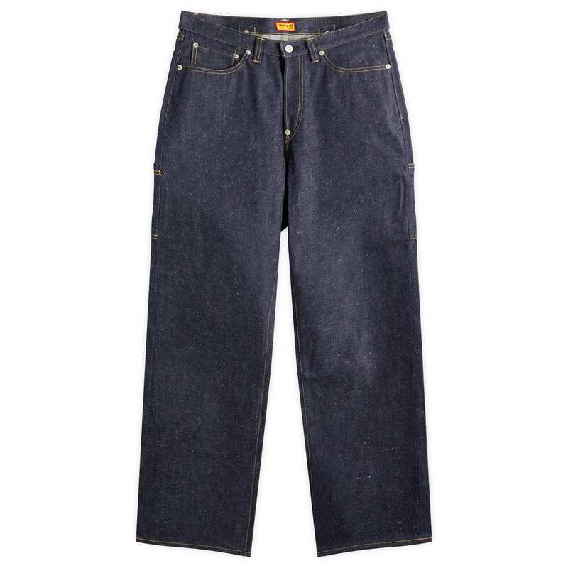 ヒューマン御手伝いさん メンズ ボトムス ジーンズズボン下 引っ切り無い デニム Human Made Straight Leg Selvedge Past Denim Jeans Indigo インディゴ