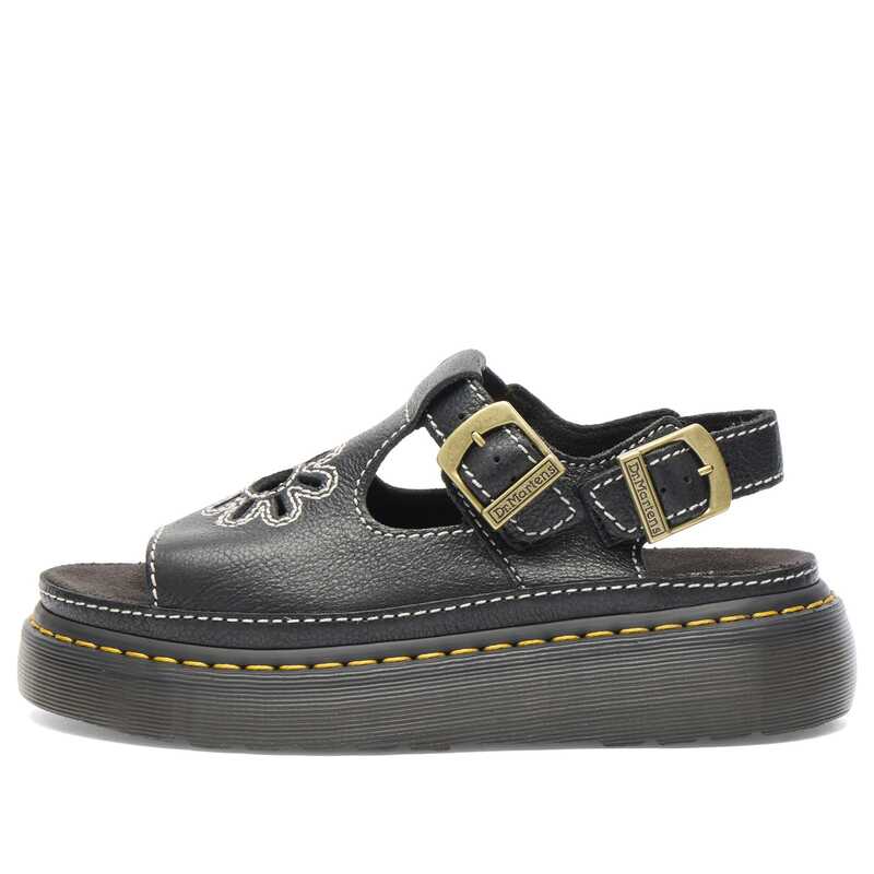 お医者さんマーチン メンズ シューズ サンダル Dr. Martens Dunnet Flower Sandal Black 黒いこと
