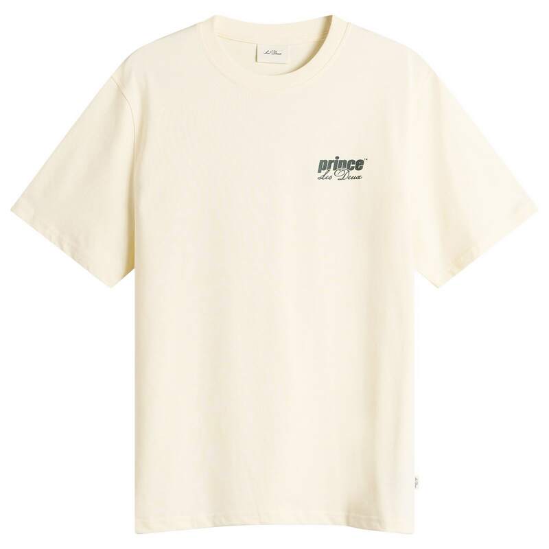 レ ドゥ メンズ トップス Tシャツ Les Deux Prince LD T-shirt Light Ivory アイボリー|ReVida 店