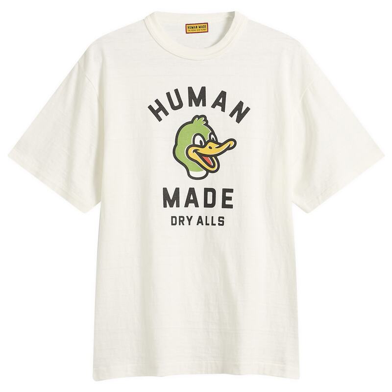 ヒューマンお手伝いさん メンズ トップス プルオーバー Human Made Duck Head T-Shirt White 白いこと