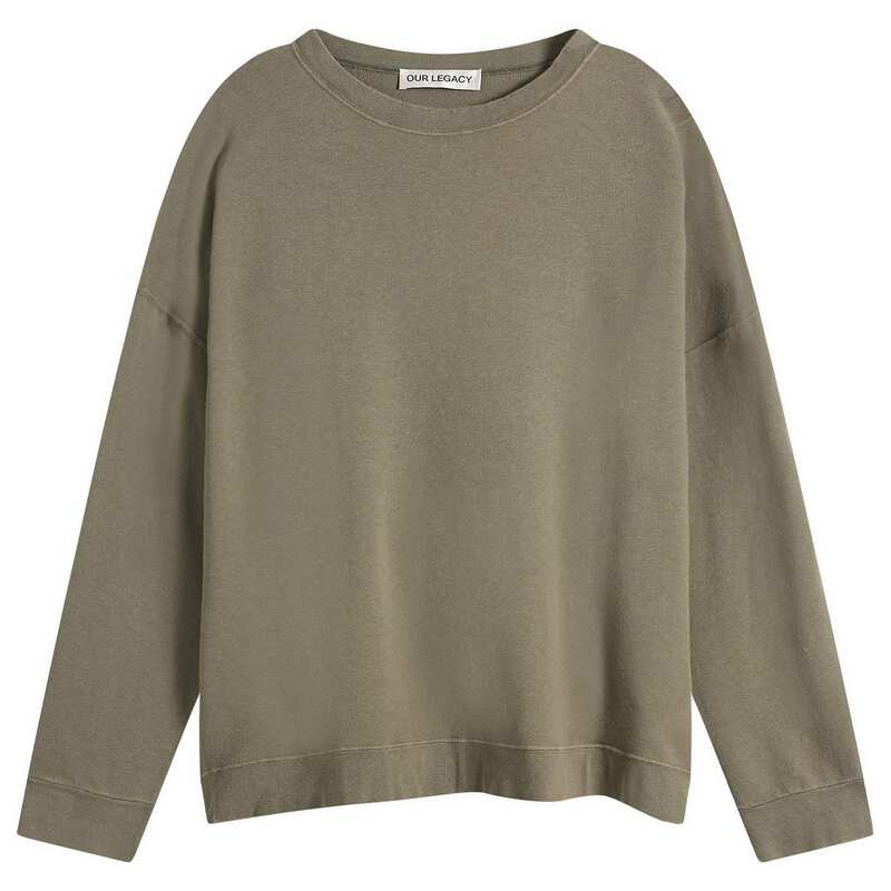 アワーレガシー メンズ アウター パーカー・スウェット シャツ Our Legacy Worn Slack Sweatshirt Olive オリーブ｜ReVida 店