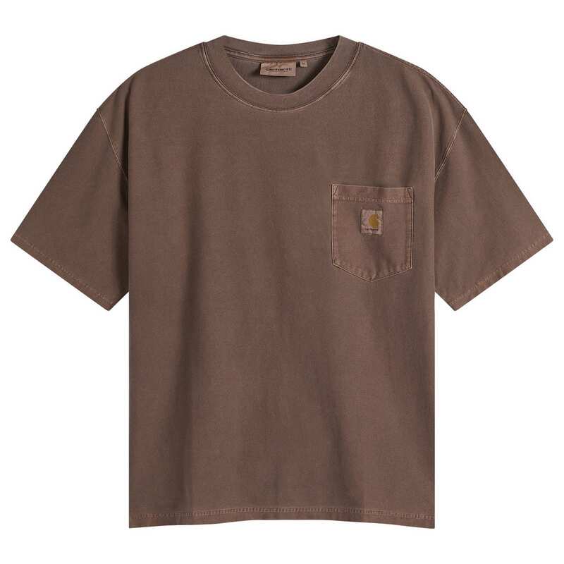 鉄道車両ハート型 メンズ トップス ティーシャツ Carhartt WIP Loose Pocket-Shirtobacco