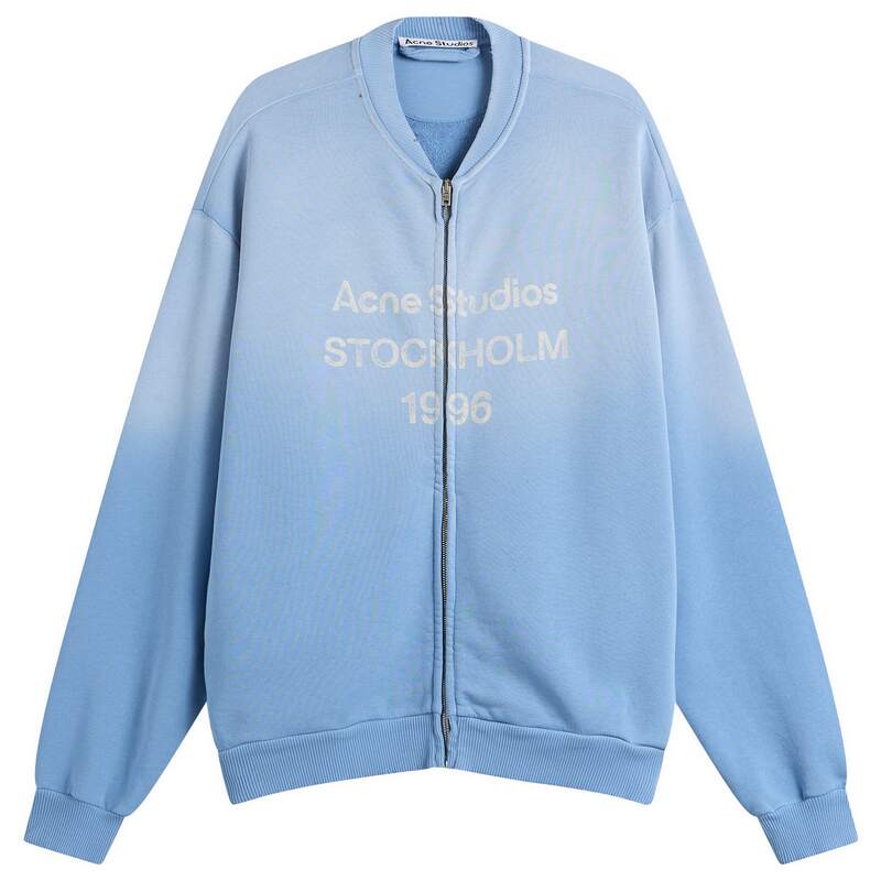 アクネ ストゥディオズ メンズ アウター ジャケット・ブルゾン Acne Studios Fiah Zip 1996 Bomber Jacket Cornflower Blue ブルー|ReVida 店