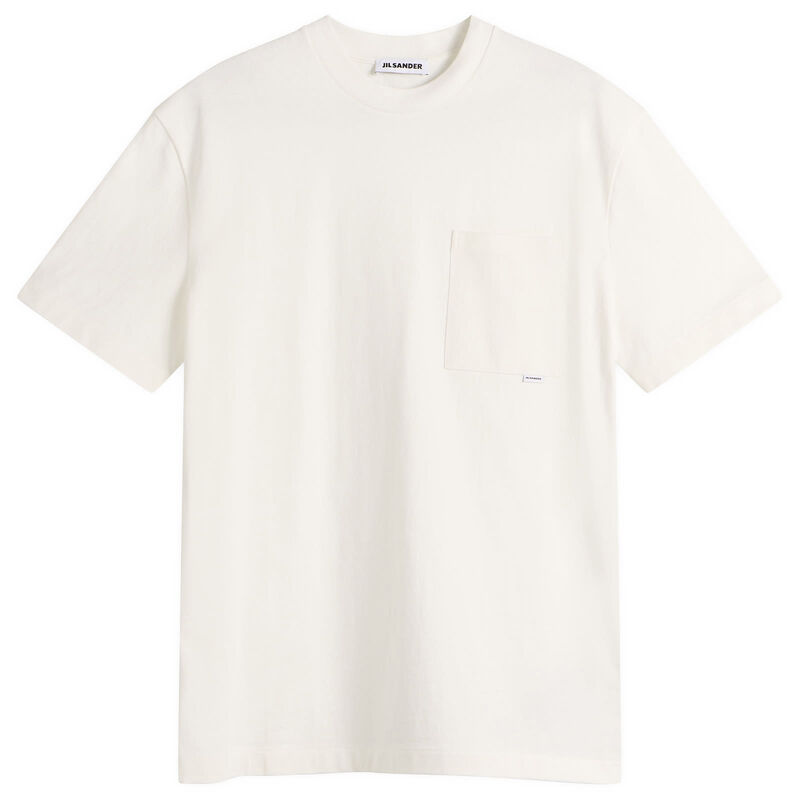 ジル・サンダー メンズ トップス ティーシャツ ロゴタイプ Jil Sander JILogo T-Shirt Optic White 白いこと