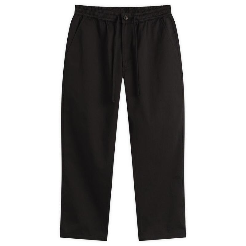 ユニバーサルワークス メンズ ボトムス 心地よいズボン下 Universal Works Twill Hi Water Trousers Black 黒いこと
