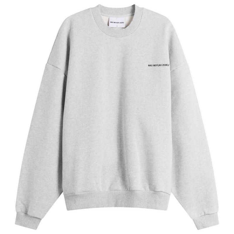 エムケーアイ メンズ アウター パーカー・スウェット 労働者の一団のど首 MKI Uniform Crewneck Grey 薄墨色