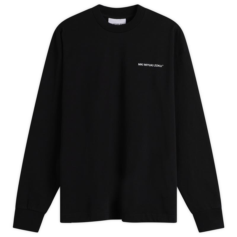 エムケーアイ メンズ トップス ティーシャツ MKI Uniform Long Sleeve T-Shirt Black 黒いこと