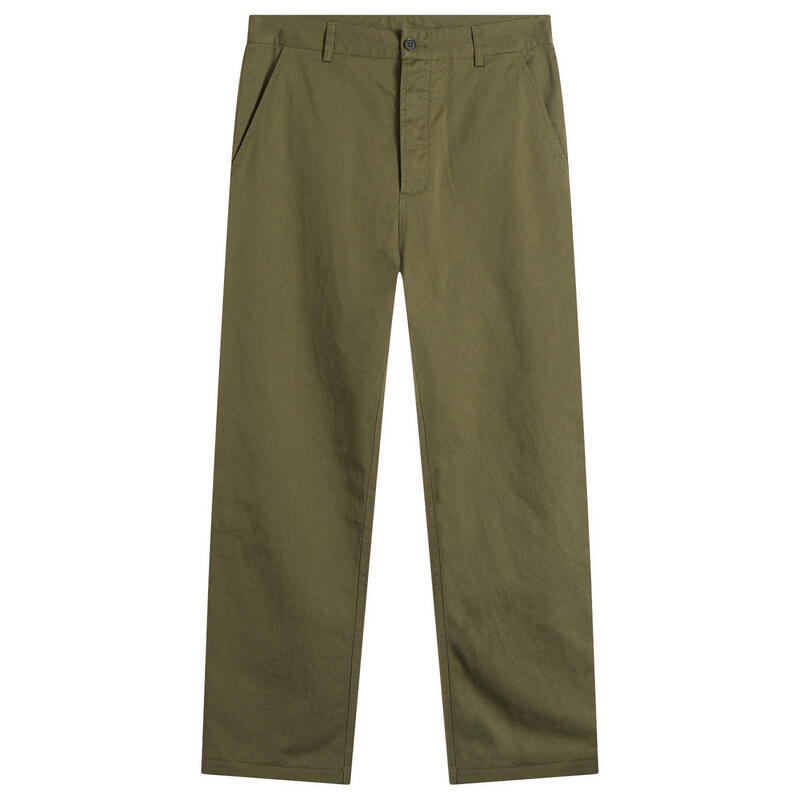 ユニバーサルワークス メンズ ボトムス 心地よいズボン下 Universal Works Twill Military Chino Light Olive オリーブ