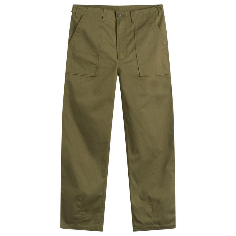 ユニバーサルワークス メンズ ボトムス 心地よいズボン下 Universal Works Twill Fatigue Pant Light Olive オリーブ