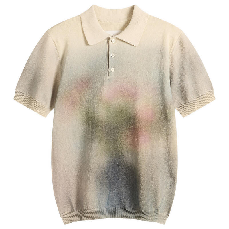 マルタンマルジェラ メンズ トップス スポーツシャツ 綿織物 編み物 Maison Margiela Knitted Cotton Polo Shirt Ecru エクリュ