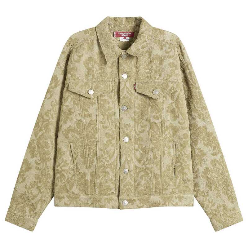 ジュンヤ ワタナベ メンズ アウター 上衣・上衣 ジーンズ Junya Watanabe MAN Levi\u0027s Name Denim Jacket Beige ベージュ