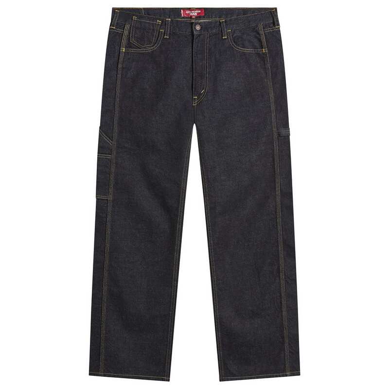 ジュンヤ ワタナベ メンズ ボトムス ジーンズズボン下 デニム Junya Watanabe MAN Washed Levi\u0027s Name Jeans Indigo インディゴ