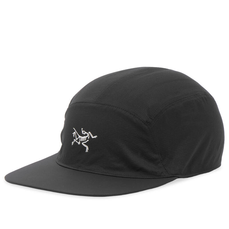 アークテリクス メンズ 付属物 鳥打ち帽 旗がしら Arcteryx Arc\u0027teryx Aerios 5 Panel Cap Black \u0026 Arctic Silk 黒いこと